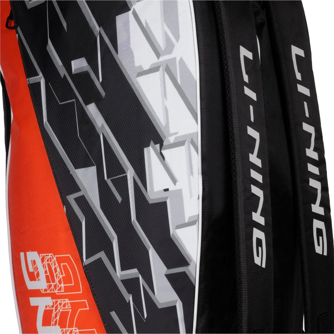 Polygon Badminton Kit Bag (Black/Orange)