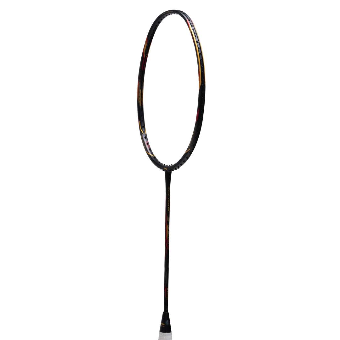 Close up of Li-Ning Tectonic 3R unstrung Badminton racket