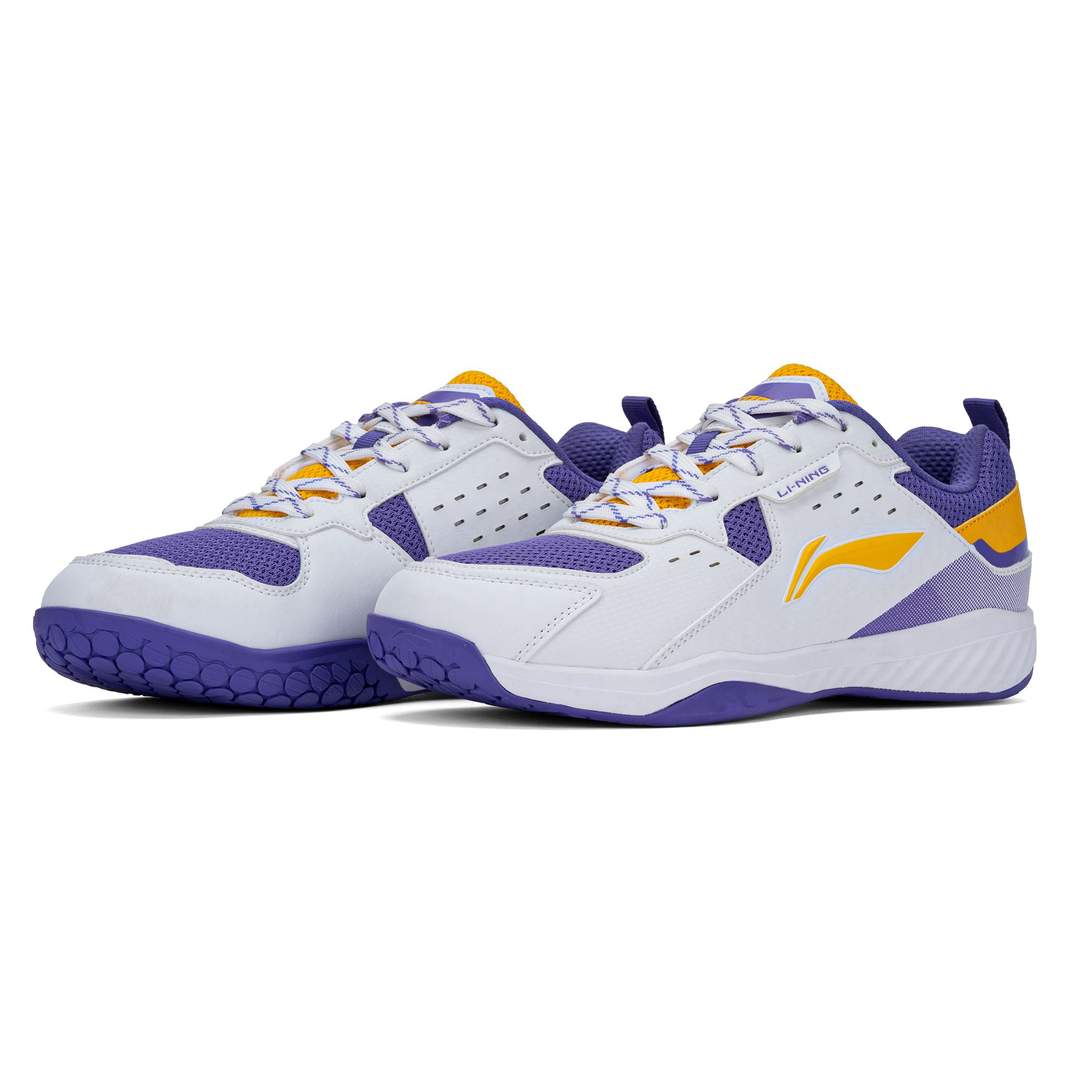 Ultra Force (White/Purple/Yellow) - Badminton Shoe