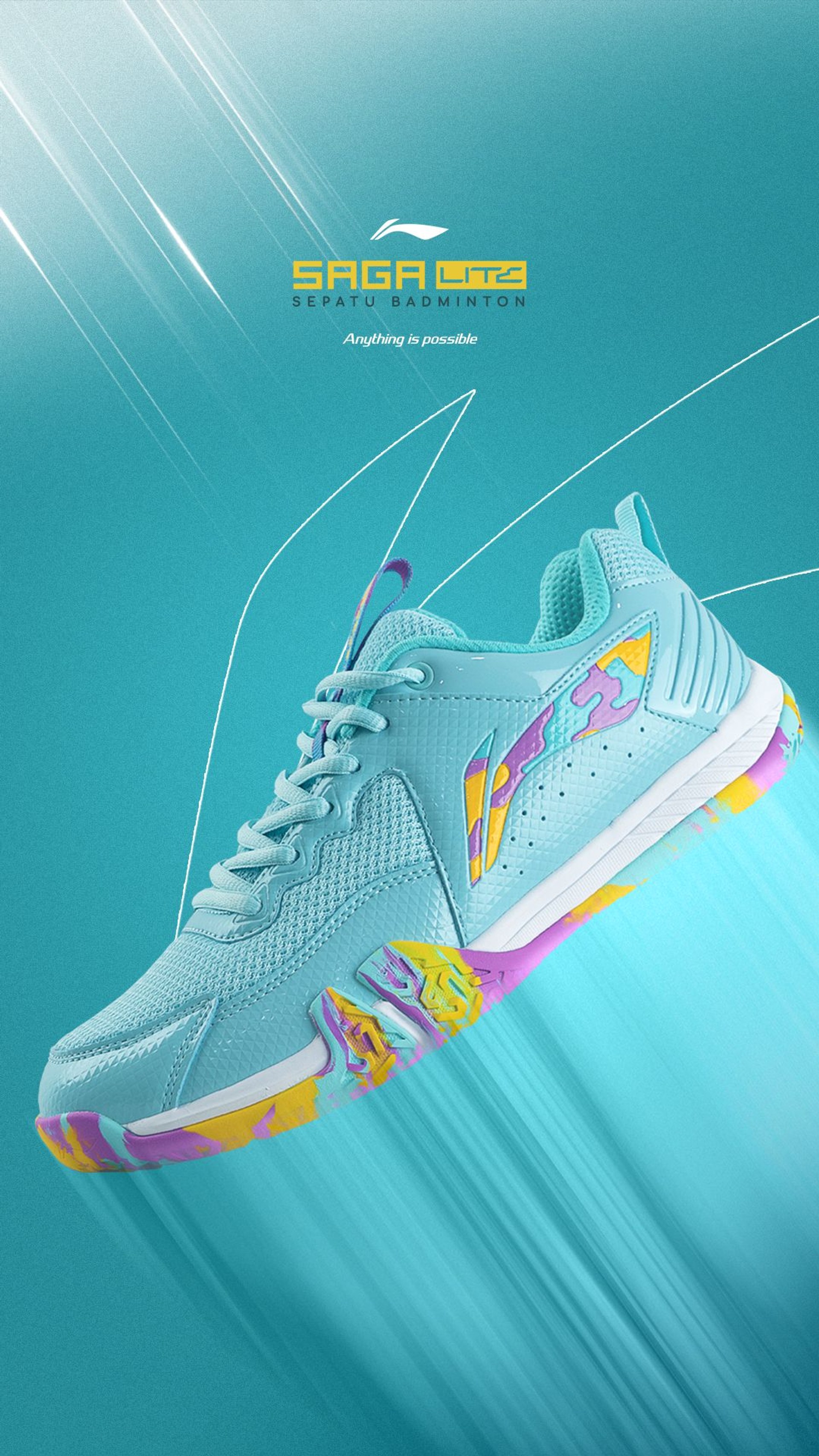 Li-Ning Saga Lite Non Marking Badminton Shoes